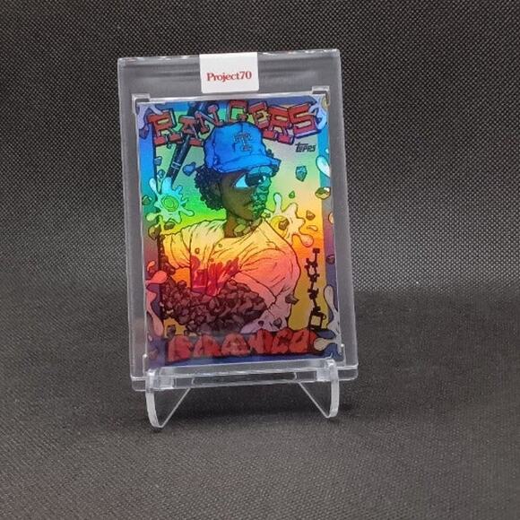 Topps Project 70 card# 802.  Rainbow Foil 35/70  Julio Franco by Distortedd - Picture 8 of 8